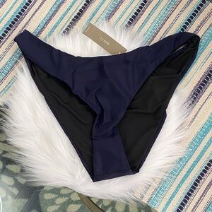 J. Crew curved high waist cheeky bikini bottoms size medium